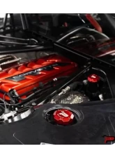 Paragon Performance Red Coolant Cap Cover Chevrolet C8 Corvette 2020-2024                                     - PP-P0011A-A-RED-EN - Image 10